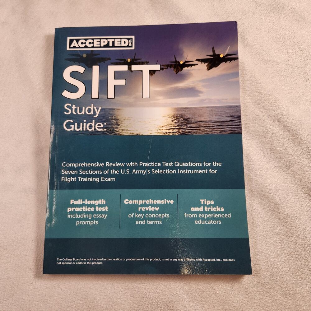 Army SIFT Study Guide by Accepted Inc Test Prep - Paperback ISBN: 9781637980583